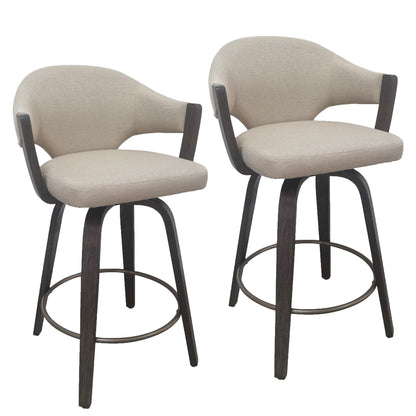 Freya 26" Counter Stool with Swivel, Set of 2