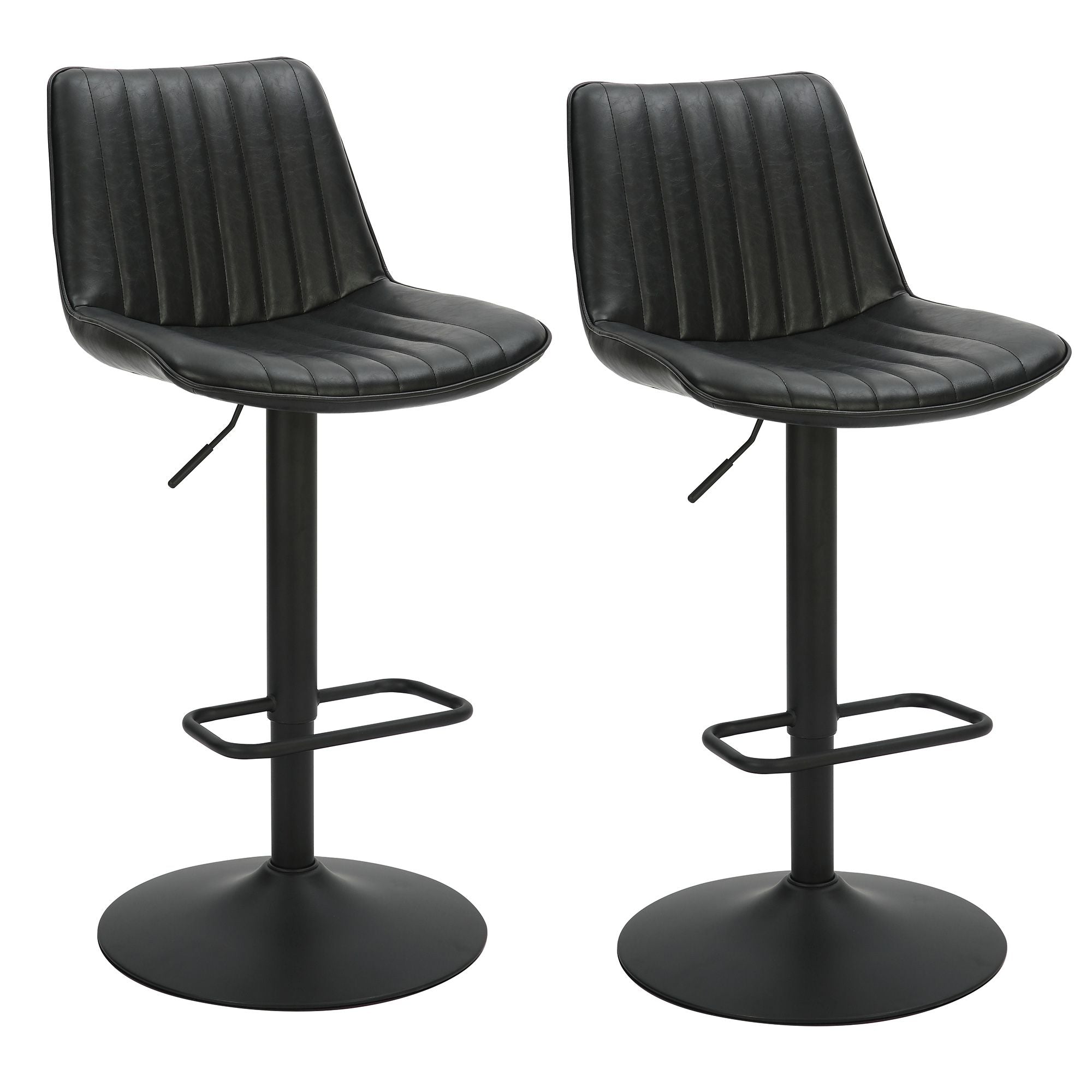 Tabouret à suspension pneumatique réglable Kosi, lot de 2