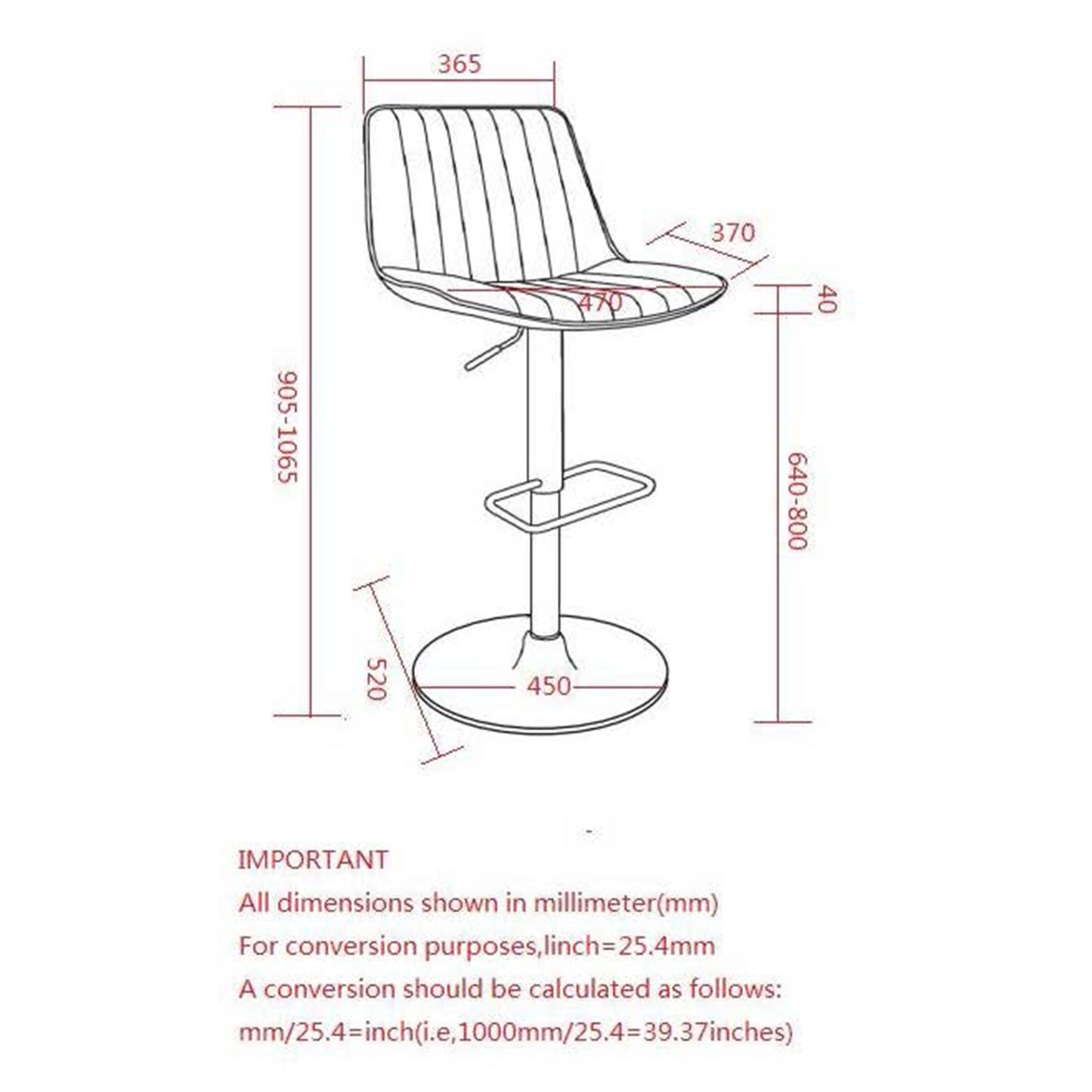Kosi Adjustable Air-Lift Stool, set of 2