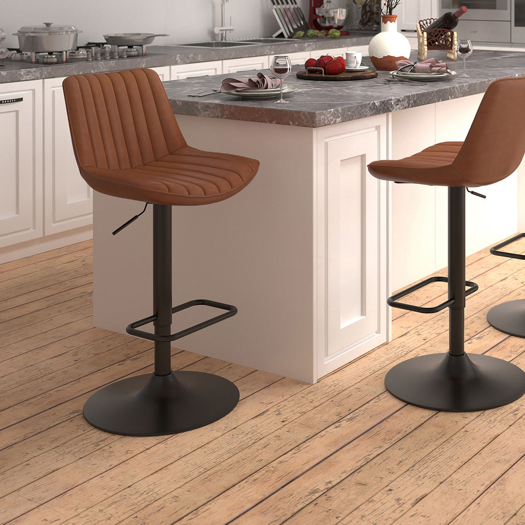 Tabouret à suspension pneumatique réglable Kosi, lot de 2