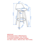 Tabouret de bar Diablo 26 po, ensemble de 2 
