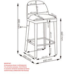 Kiara 26" Counter Stool, Set of 2