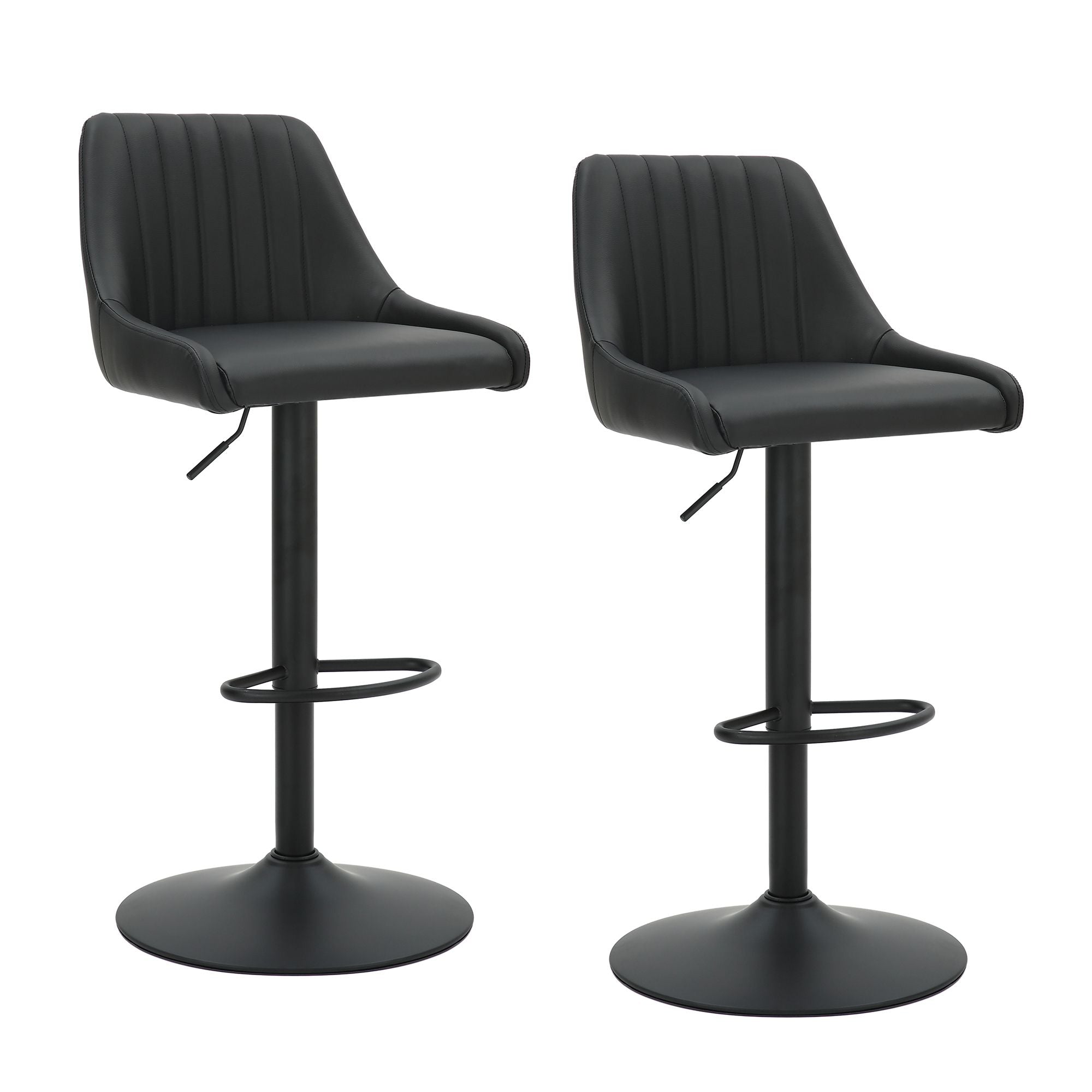Tabouret pivotant à hauteur réglable Kron, lot de 2