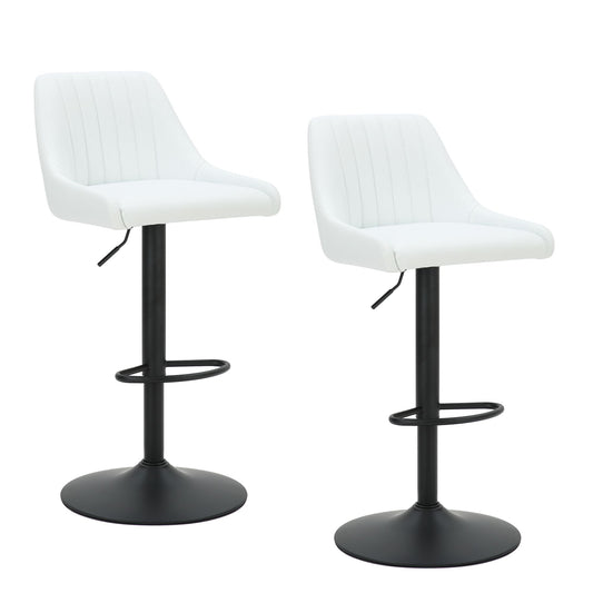 Kron Adjustable Height Air-Lift Swivel Stool, set of 2