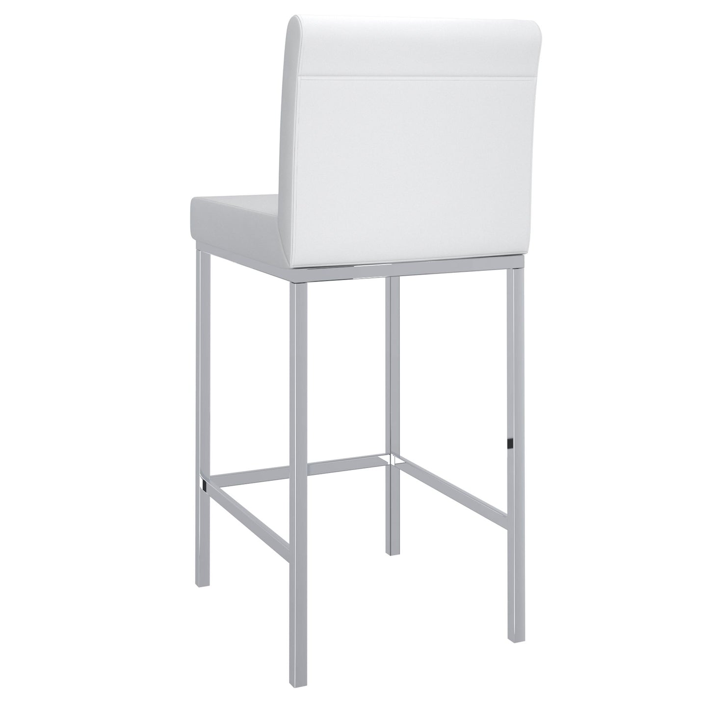Tabouret de bar Porto 26 po, lot de 2, noir et chrome