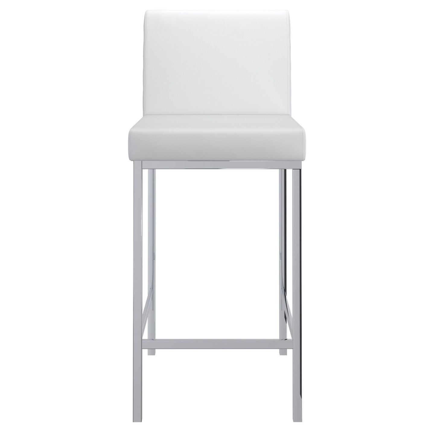 Tabouret de bar Porto 26 po, lot de 2, noir et chrome