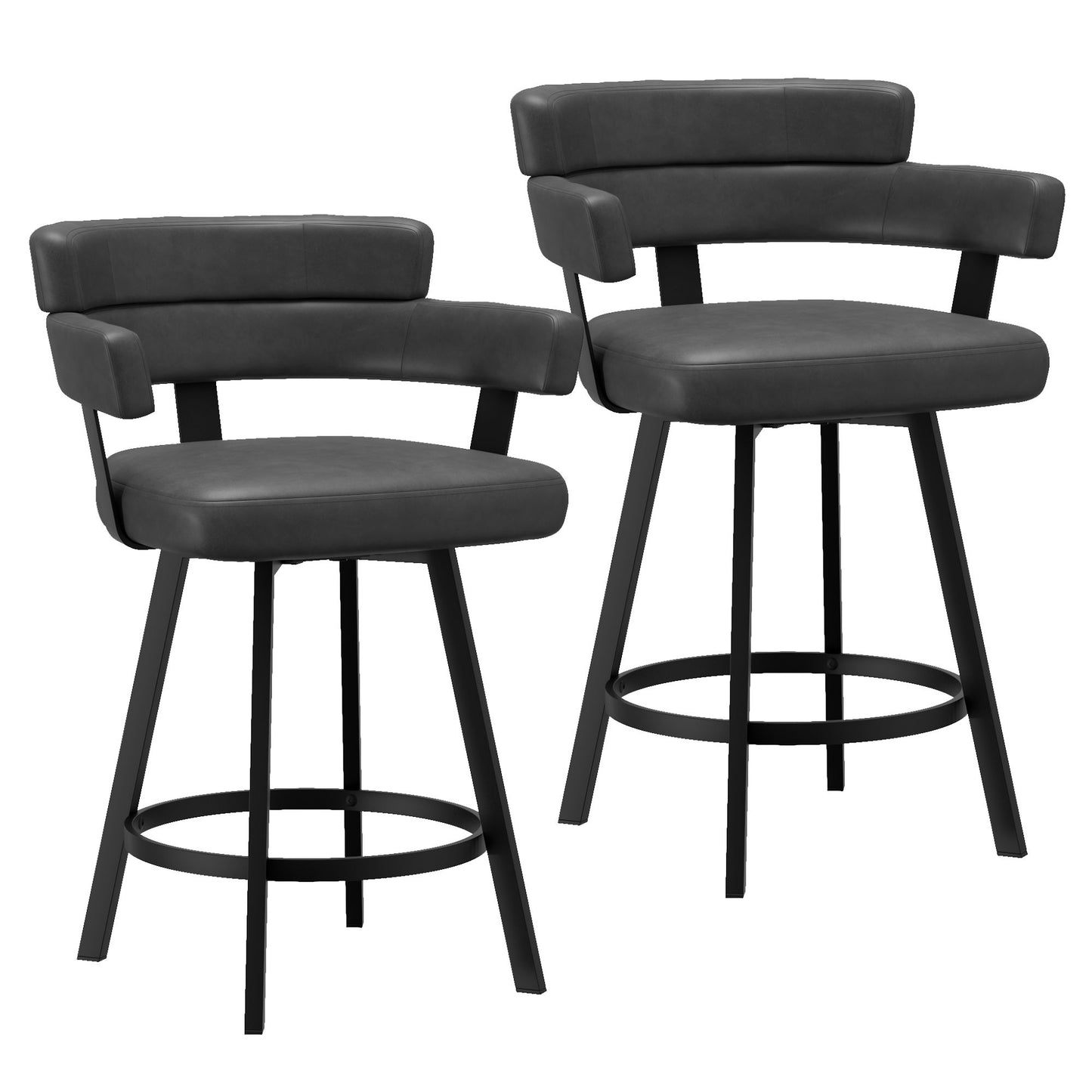 Oberon 26" Counter Stool with Swivel, Set of 2
