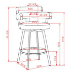 Oberon 26" Counter Stool with Swivel, Set of 2