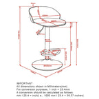 Mabel Adjustable Air-Lift Stool, Set of 2