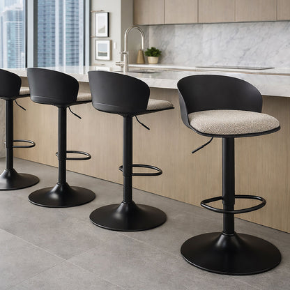 Mabel Adjustable Air-Lift Stool, Set of 2