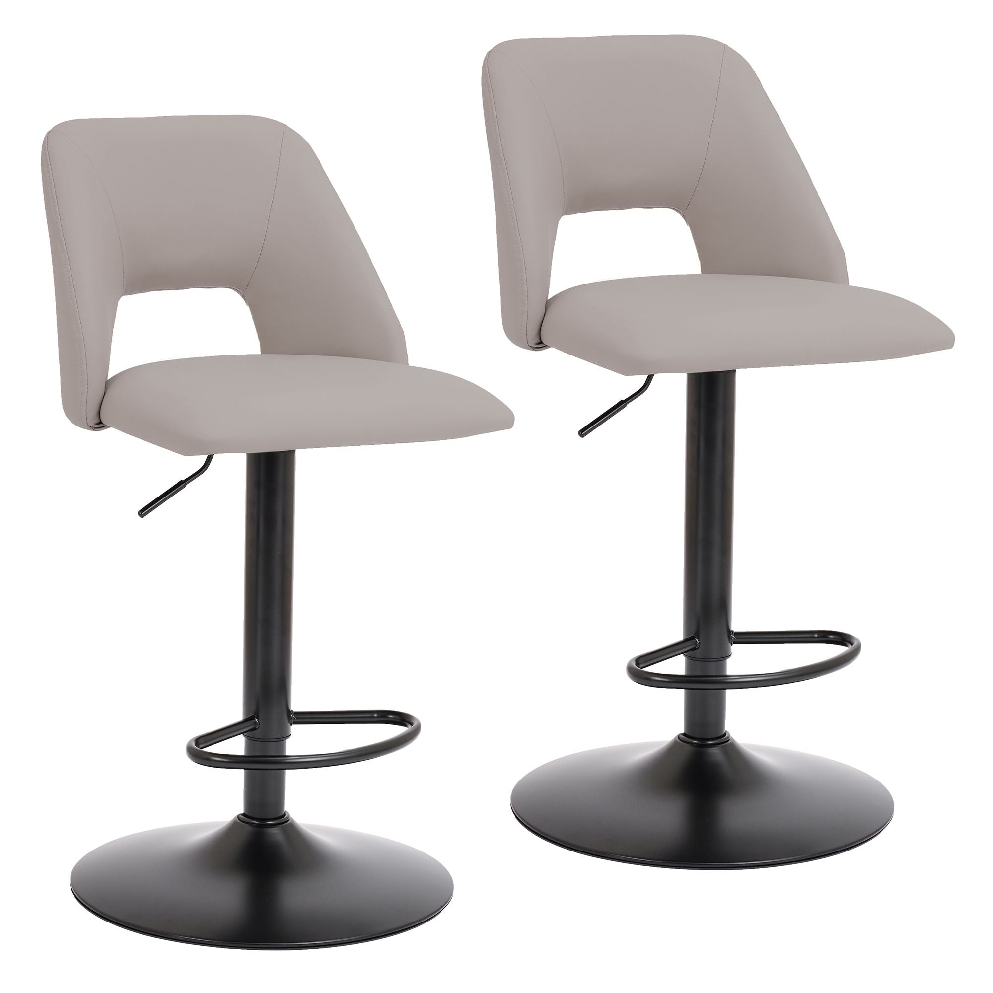 Tabouret à suspension pneumatique réglable Adler, lot de 2 