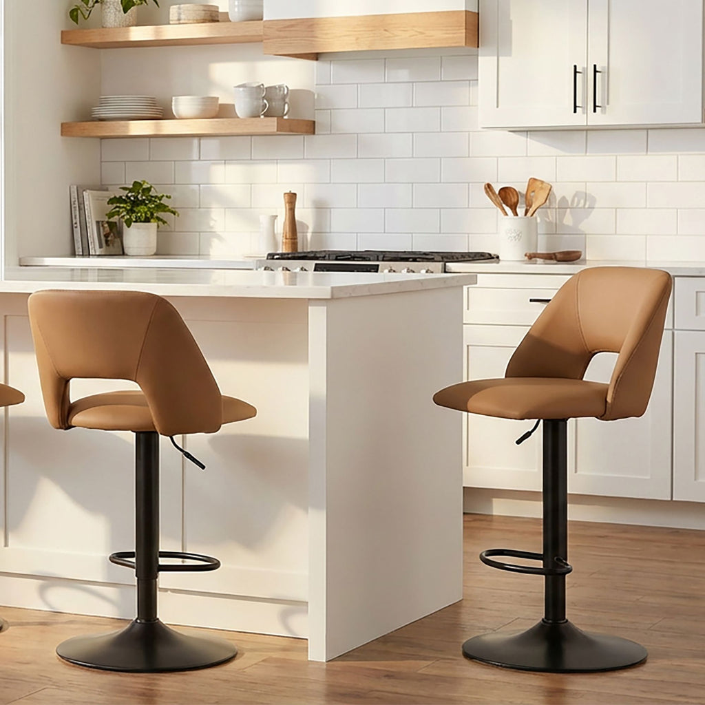 Tabouret à suspension pneumatique réglable Adler, lot de 2 