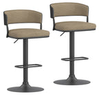 Tabouret à suspension pneumatique réglable Kazan, lot de 2