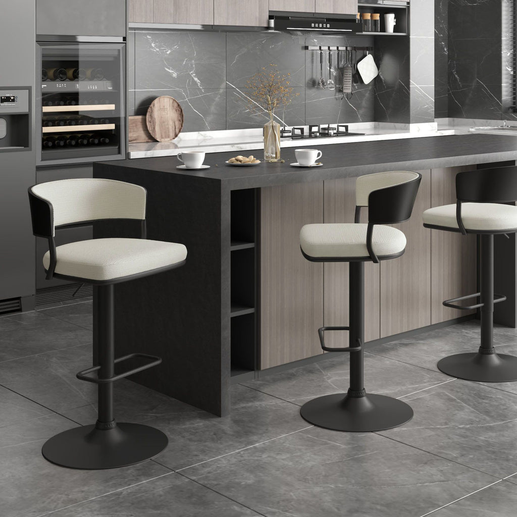 Tabouret à suspension pneumatique réglable Kazan, lot de 2