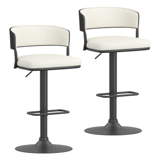 Kazan Adjustable Air-Lift Stool, Set of 2