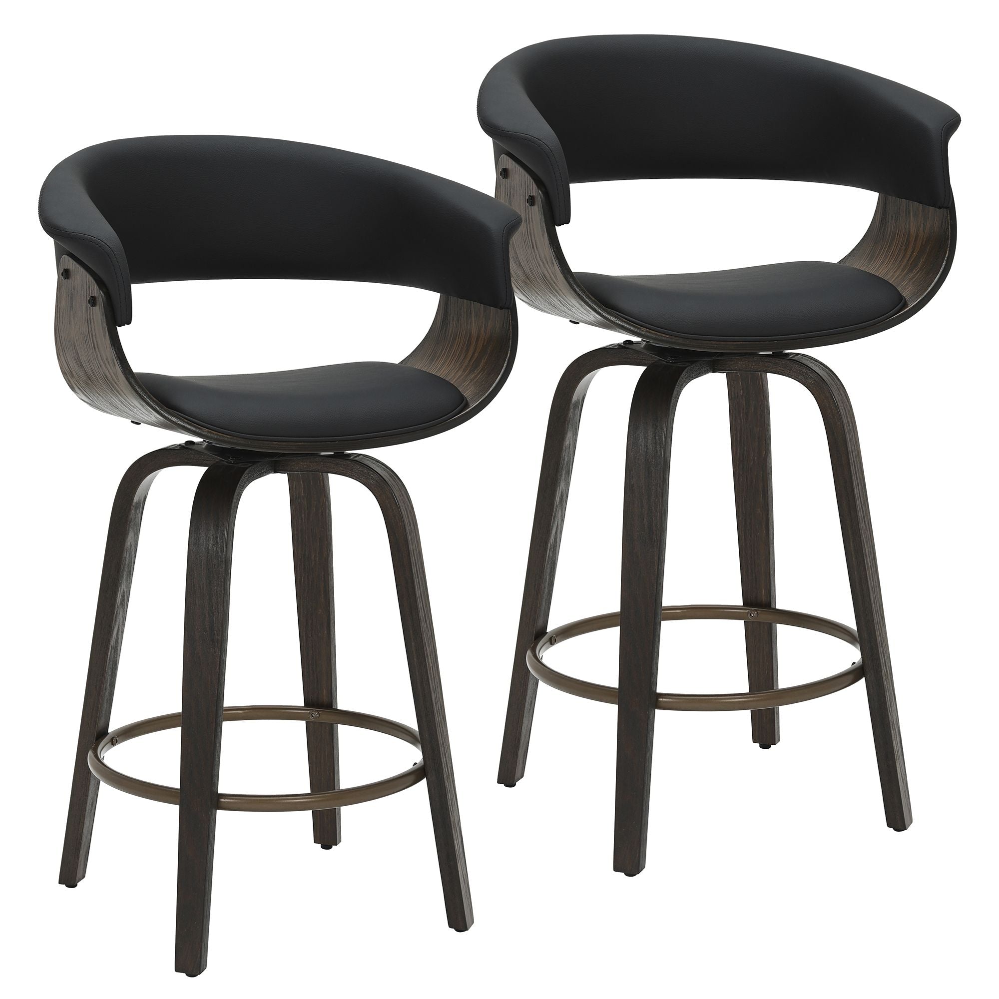 Tabouret de bar Holt 26 po pivotant, ensemble de 2