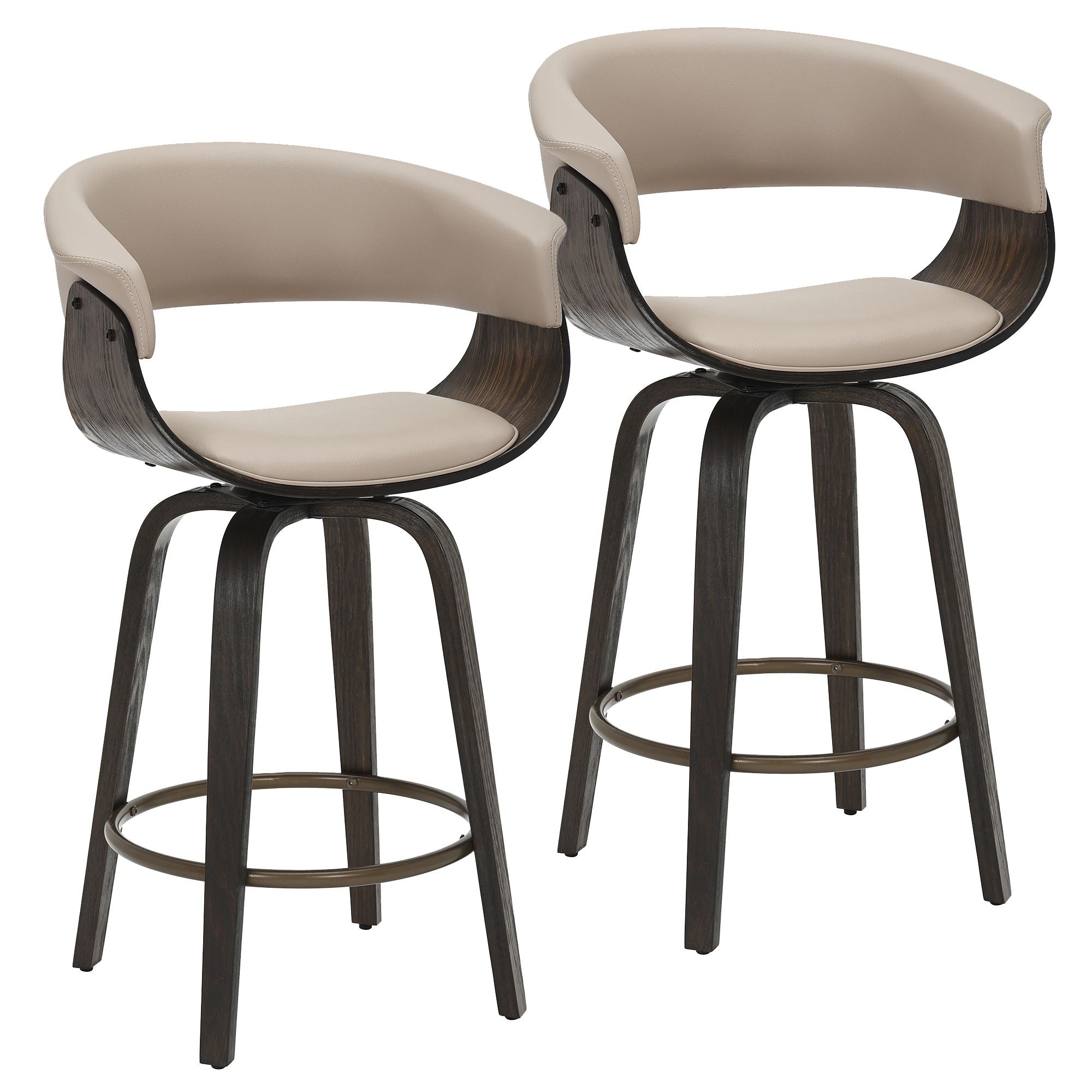 Tabouret de bar Holt 26 po pivotant, ensemble de 2
