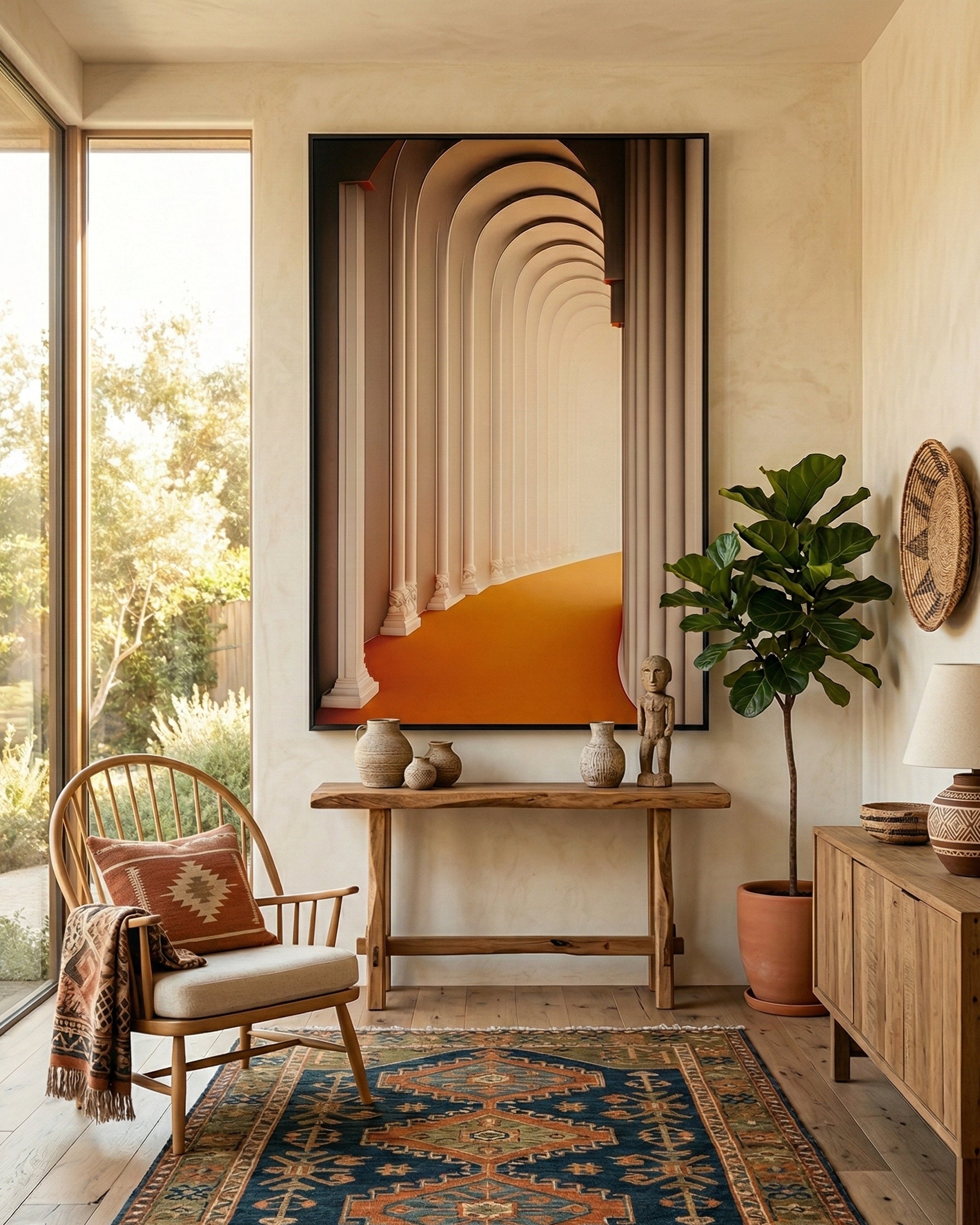 HALLWAY Wall Art with Metal Frame