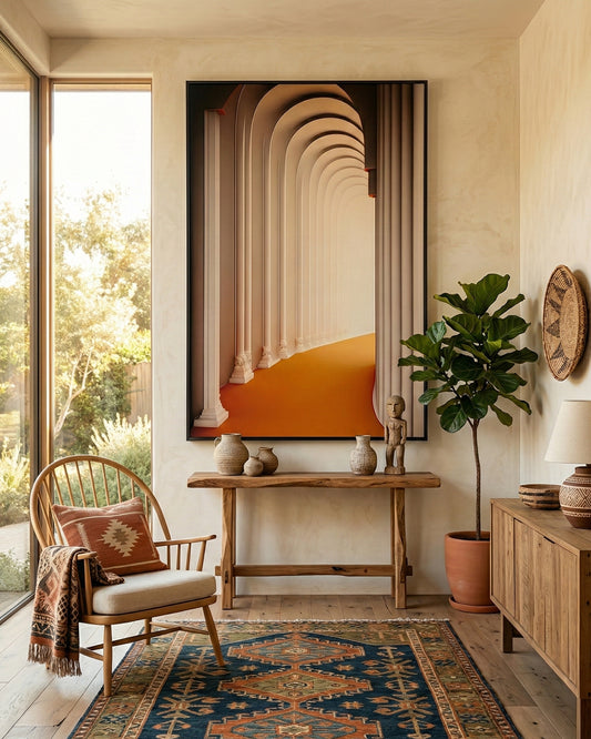 HALLWAY Wall Art with Metal Frame