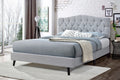 Lit Sarah (Queen) (Tissu Gris)