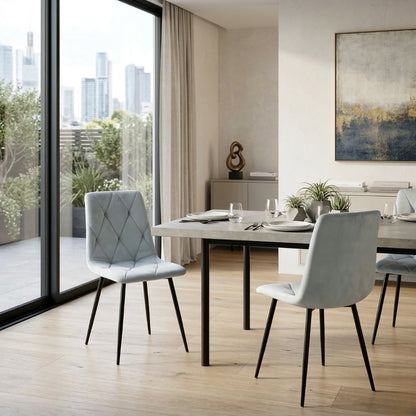 Delhi Modern Velvet Dining Chair