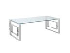 Eros Rectangular Tempered glass top Coffee Table