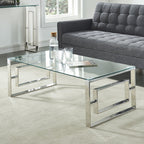 Eros Rectangular Tempered glass top Coffee Table