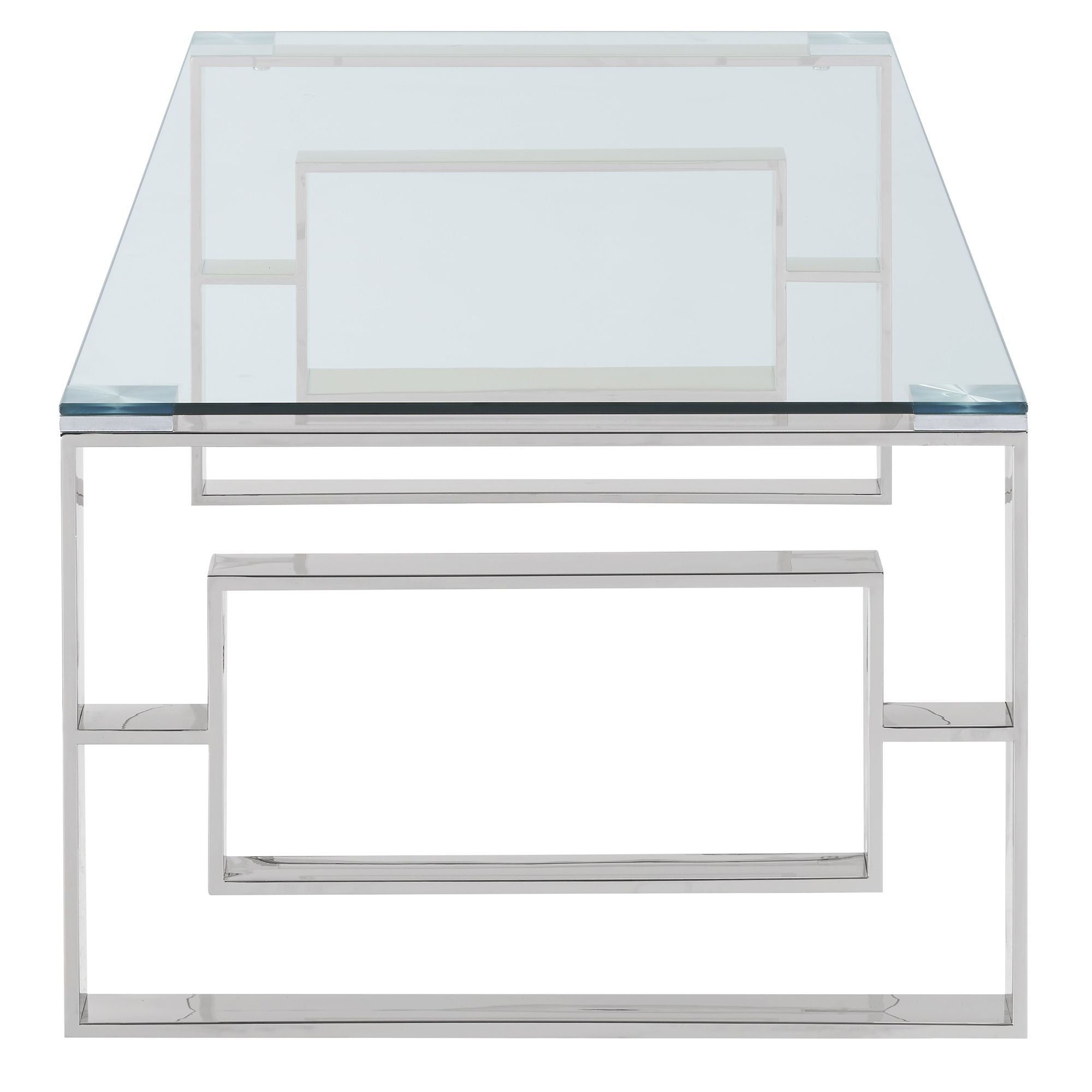 Eros Rectangular Tempered glass top Coffee Table