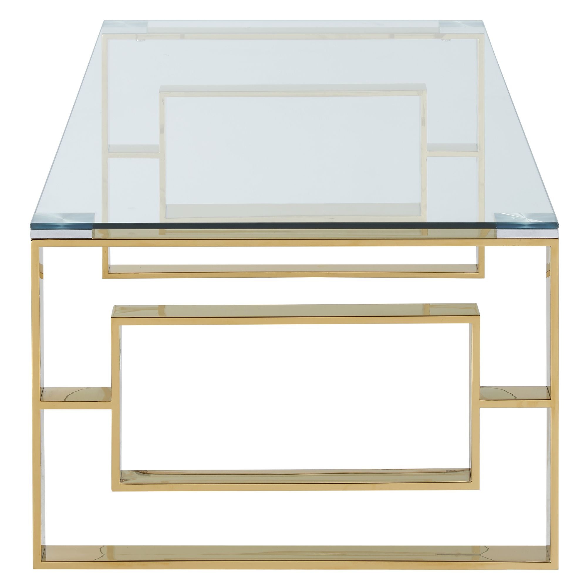 Eros Rectangular Tempered glass top Coffee Table