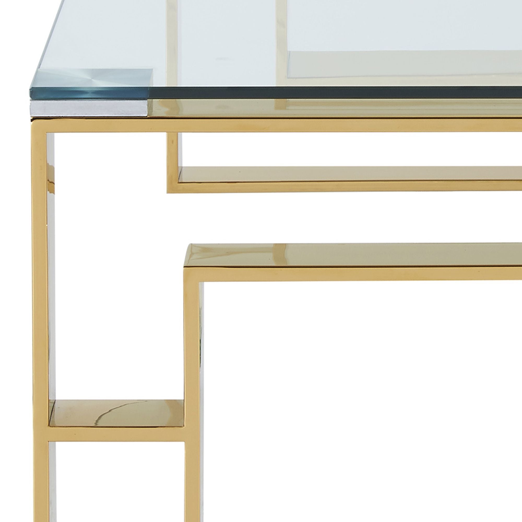 Eros Rectangular Tempered glass top Coffee Table