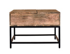 Ojas Rectangular Lift-Top Coffee Table in Natural Burnt and Black