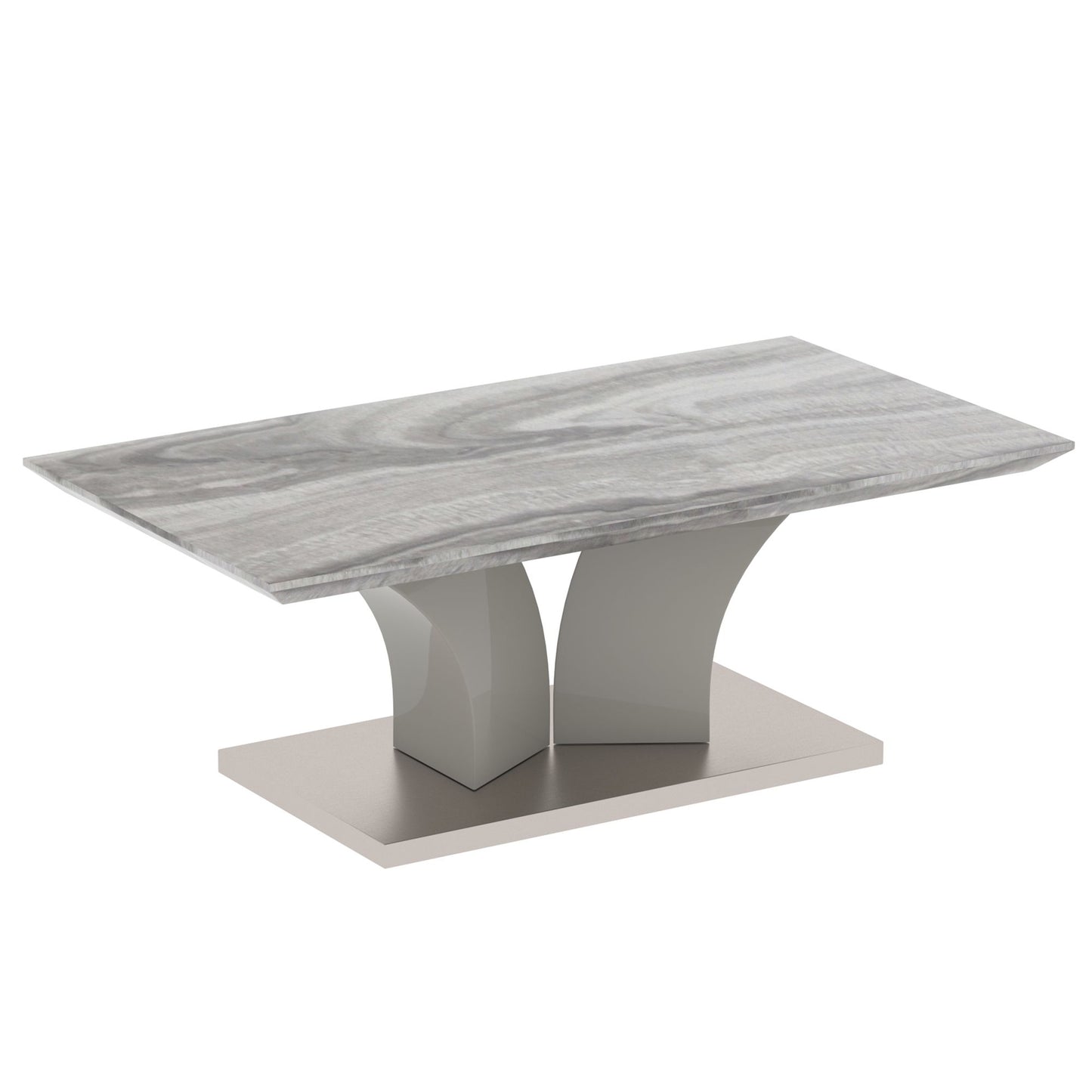 Napoli Rectangular Coffee Table in Light Grey