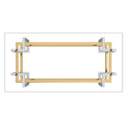 Florina Coffee Table in Silver and Gold