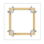 Florina Coffee Table in Silver and Gold