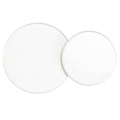 Galio 2pc Round Coffee Table Set in White