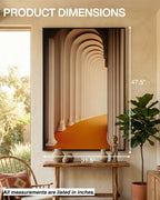 Décoration murale pour couloir avec cadre en métal 