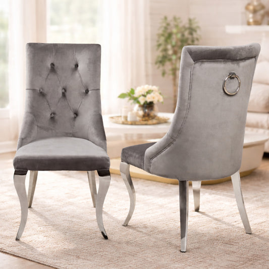 Lilly Grey Dining Chair Set of 2