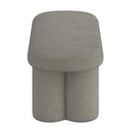Azoro Bench in Warm Grey Boucle