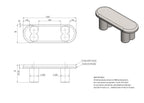 Azoro Bench in Warm Grey Boucle