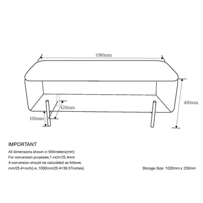 Erzo Storage Ottoman Bench