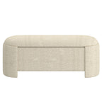 Daphne Storage Ottoman in Beige