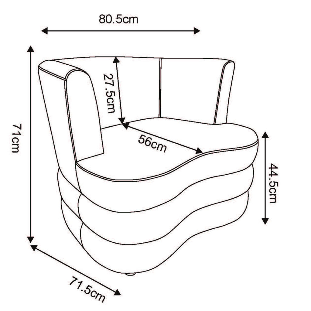Fauteuil d'appoint Dorian 