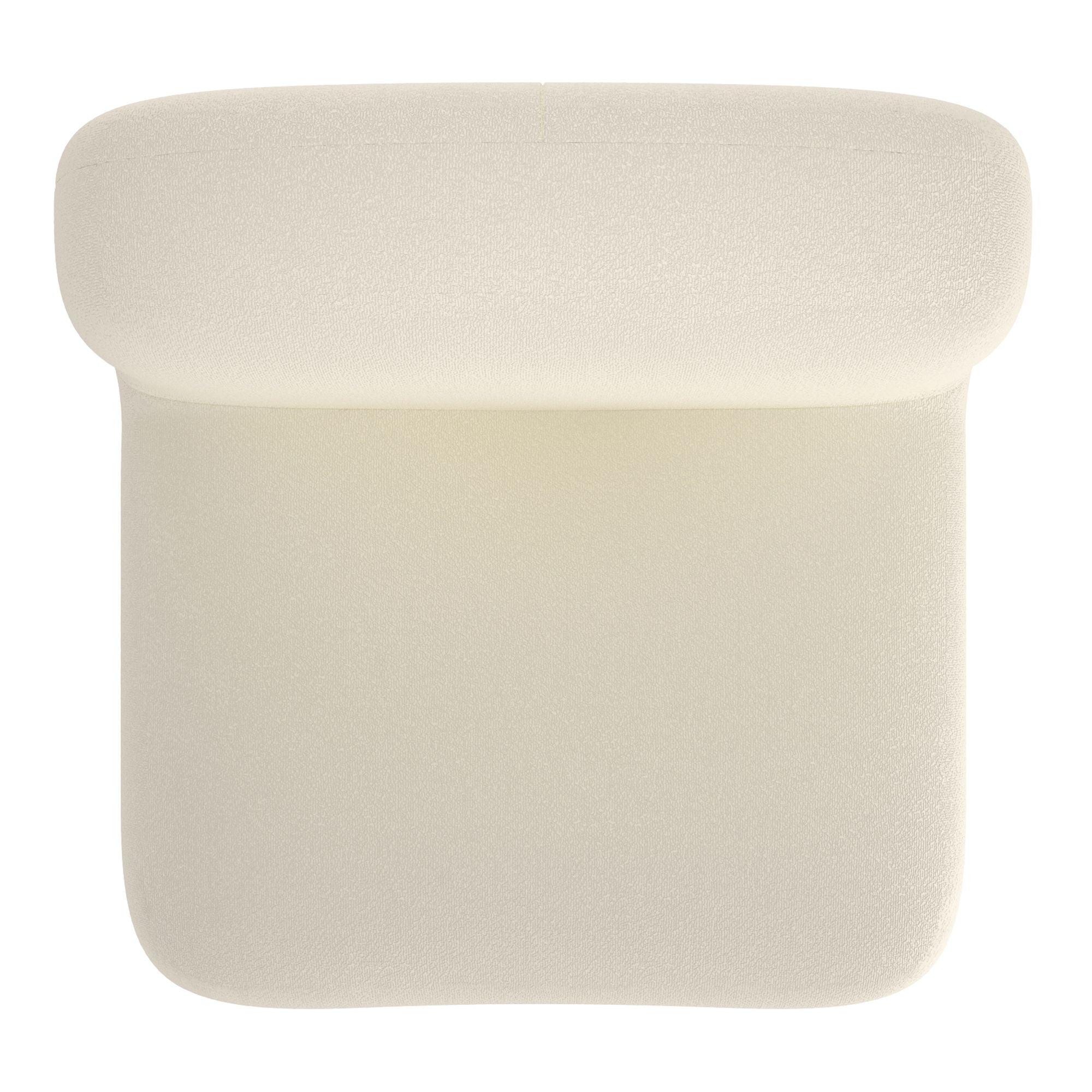Fauteuil d'appoint Zilano couleur ivoire 