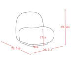 Fauteuil d'appoint Zilano couleur ivoire 