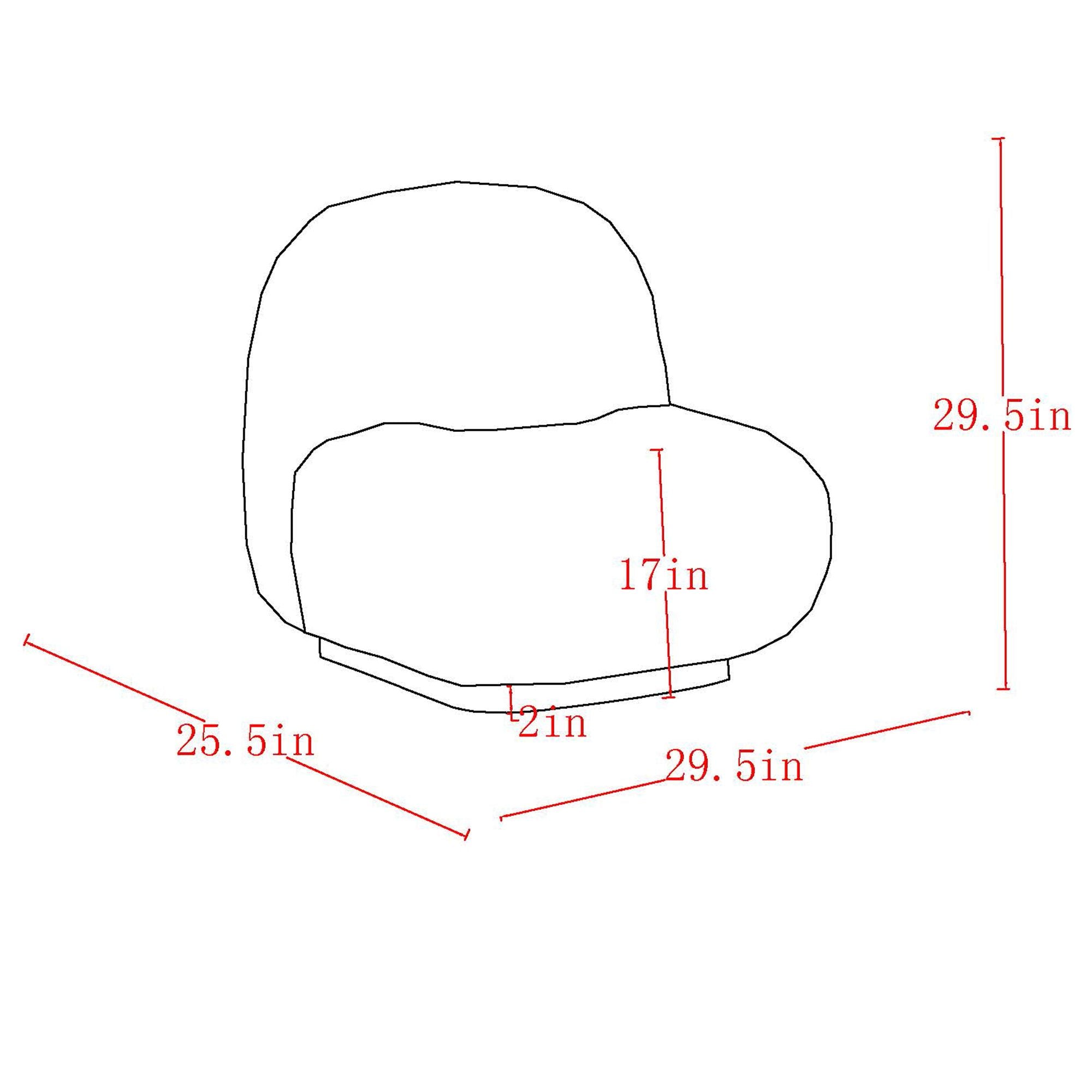 Fauteuil d'appoint Zilano couleur ivoire 