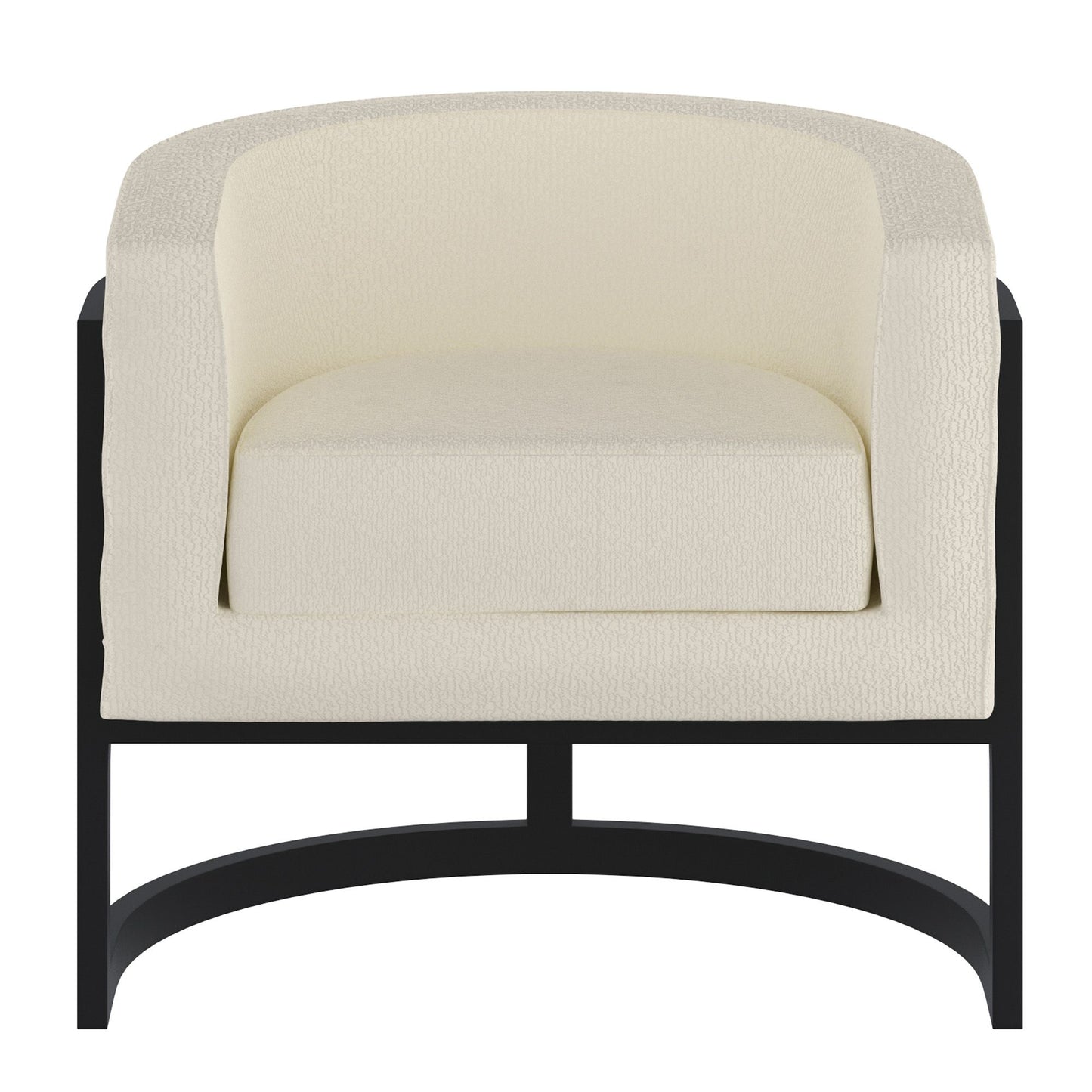 Zhuri Accent Chair in Ivory and Black