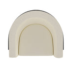 Fauteuil d'appoint Zhuri couleur ivoire et noir 