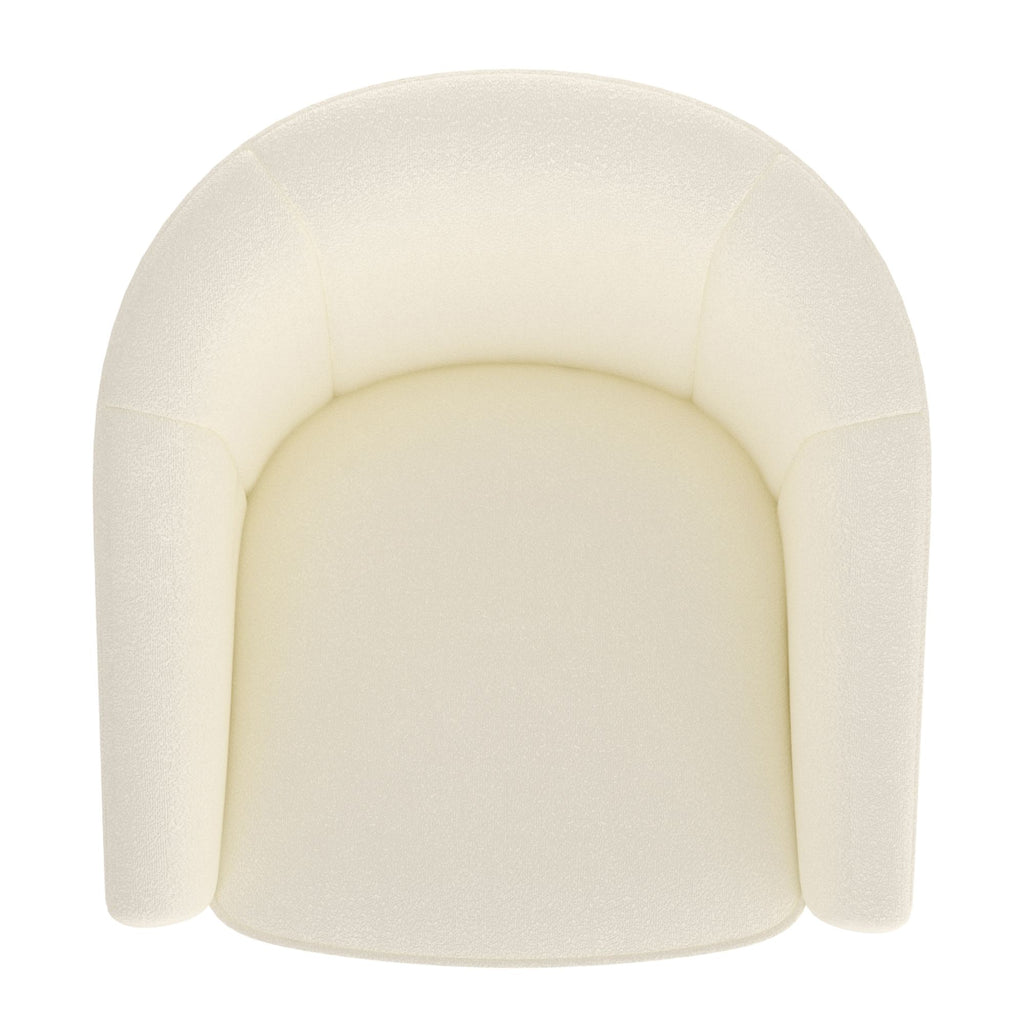Fauteuil d'appoint Tilsy couleur ivoire 