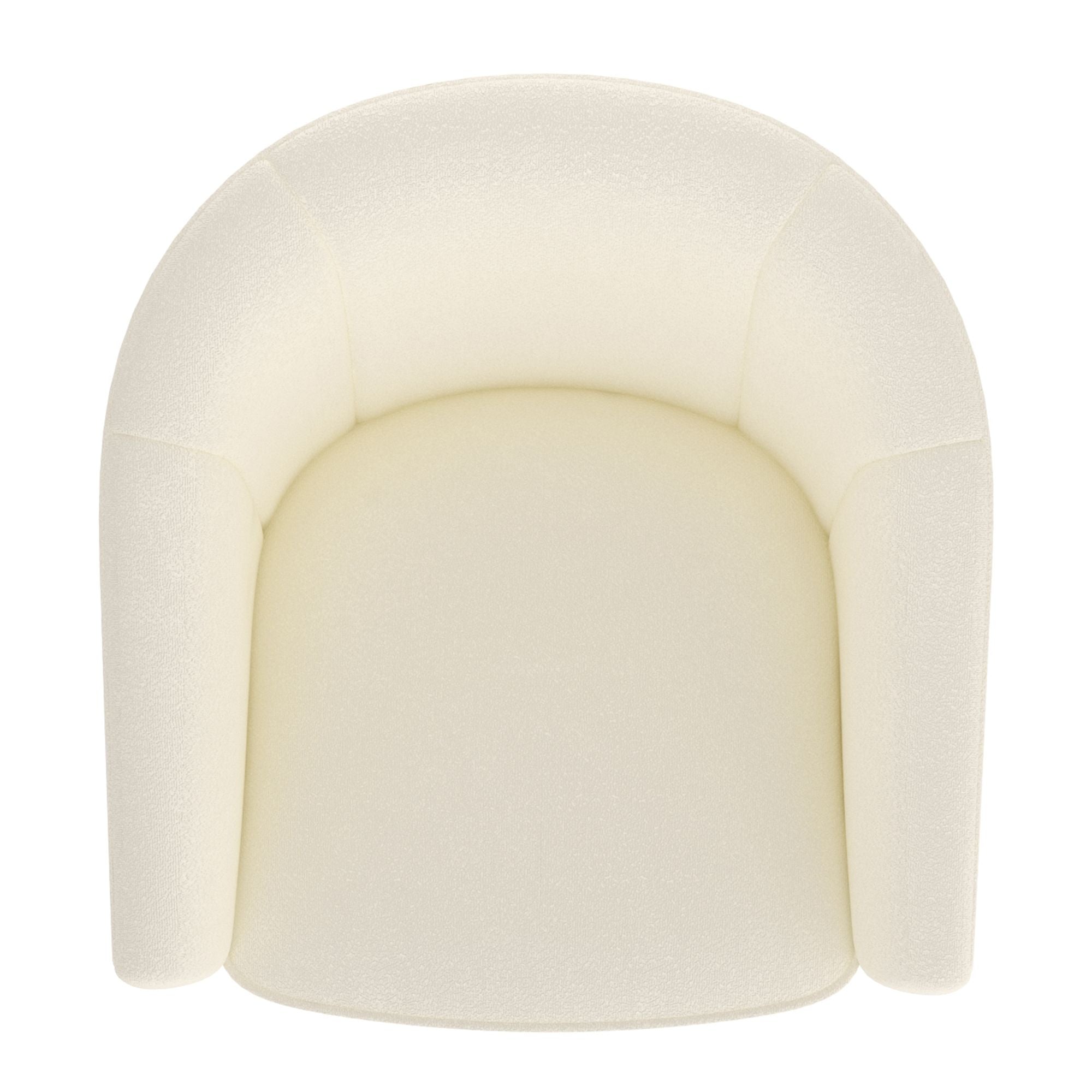 Fauteuil d'appoint Tilsy couleur ivoire 