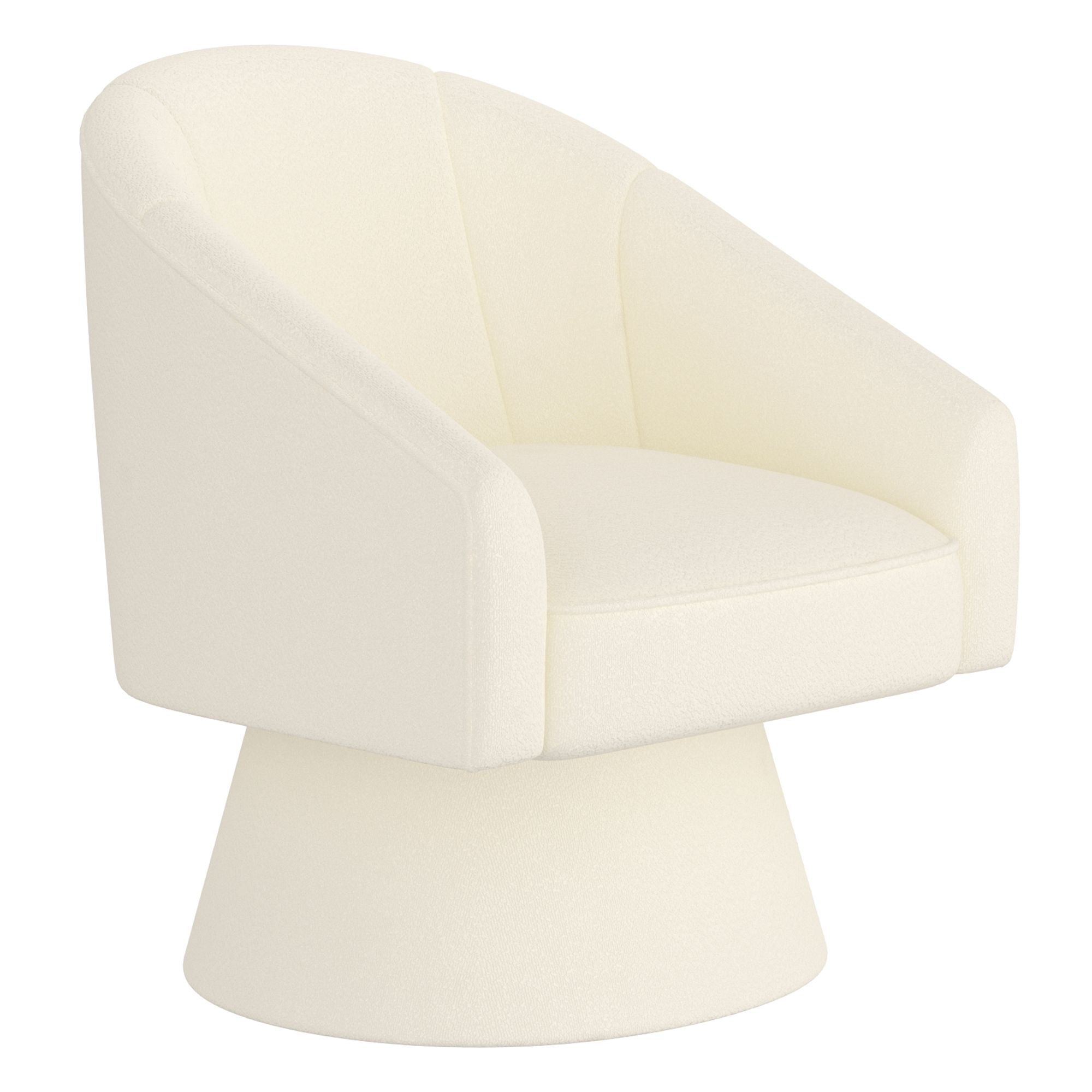 Fauteuil d'appoint Tilsy couleur ivoire 